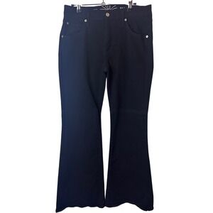 Daily Blue Women's Black Flare Peace Jeans Size 30‎ Tall 33" Inseam